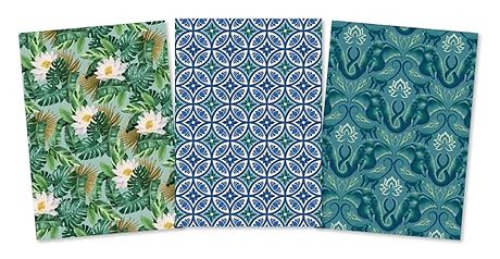 The White Lotus Sewn Notebook Collection (Set of 3)