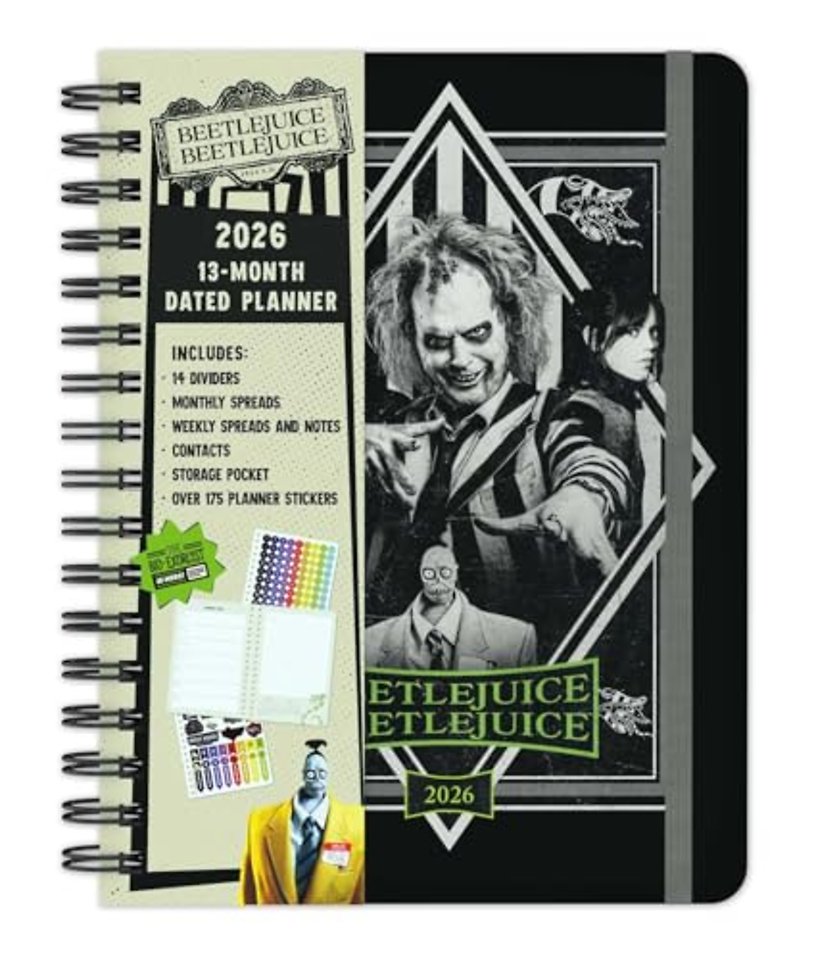 2026 Beetlejuice Beetlejuice 13-Month Weekly Planner