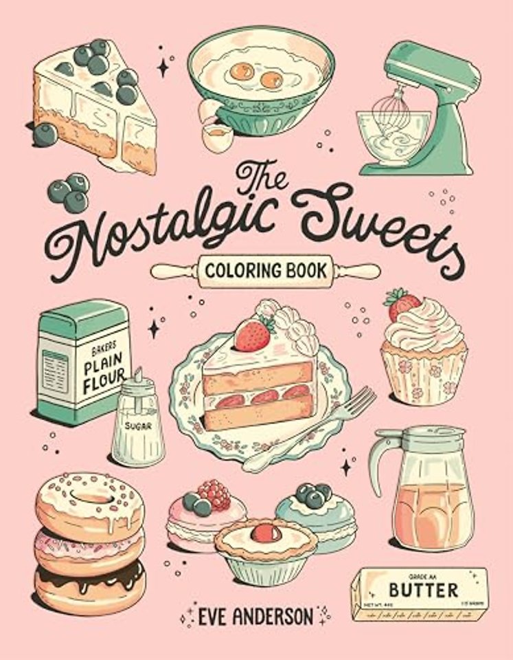 The Nostalgic Sweets Coloring Book