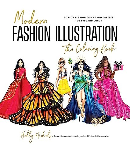 Modern Fashion Illustration: The Coloring Book