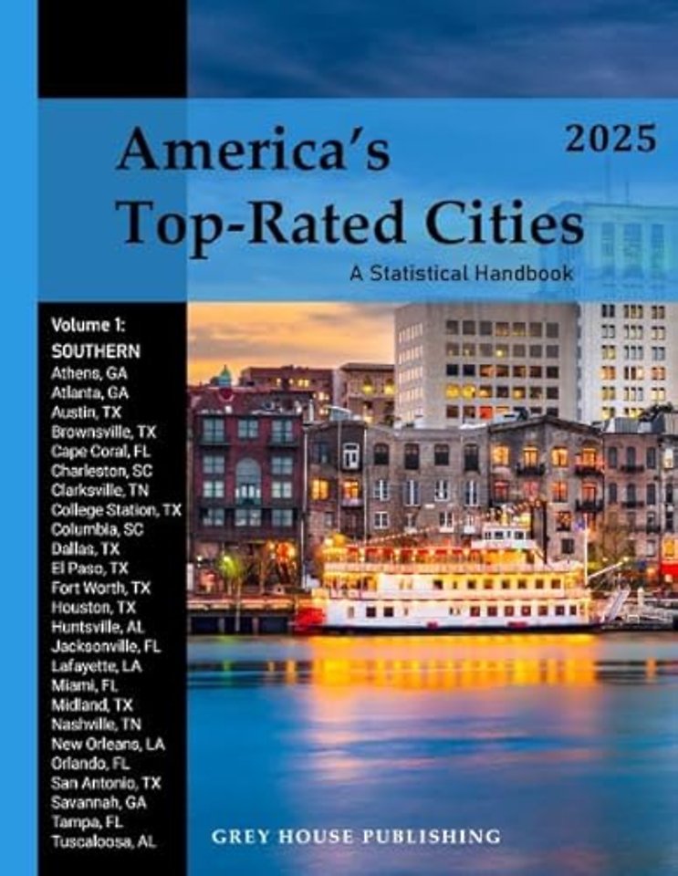 America`s Top–Rated Cities, Vol. 1 South, 2025
